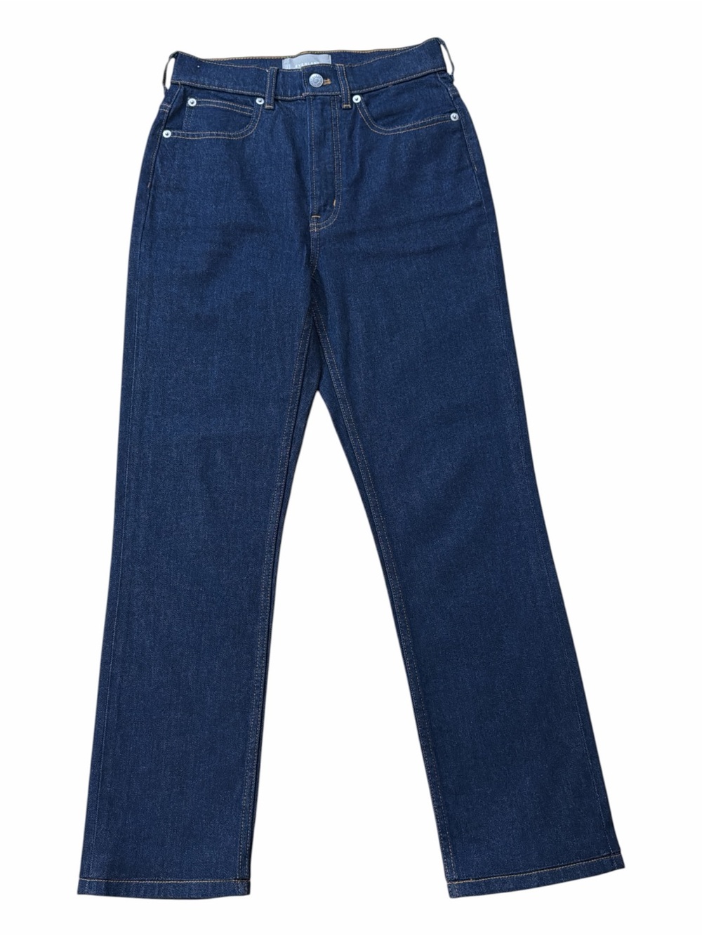 Everlane Way-High Slim Jeans in Indigo Blue Denim